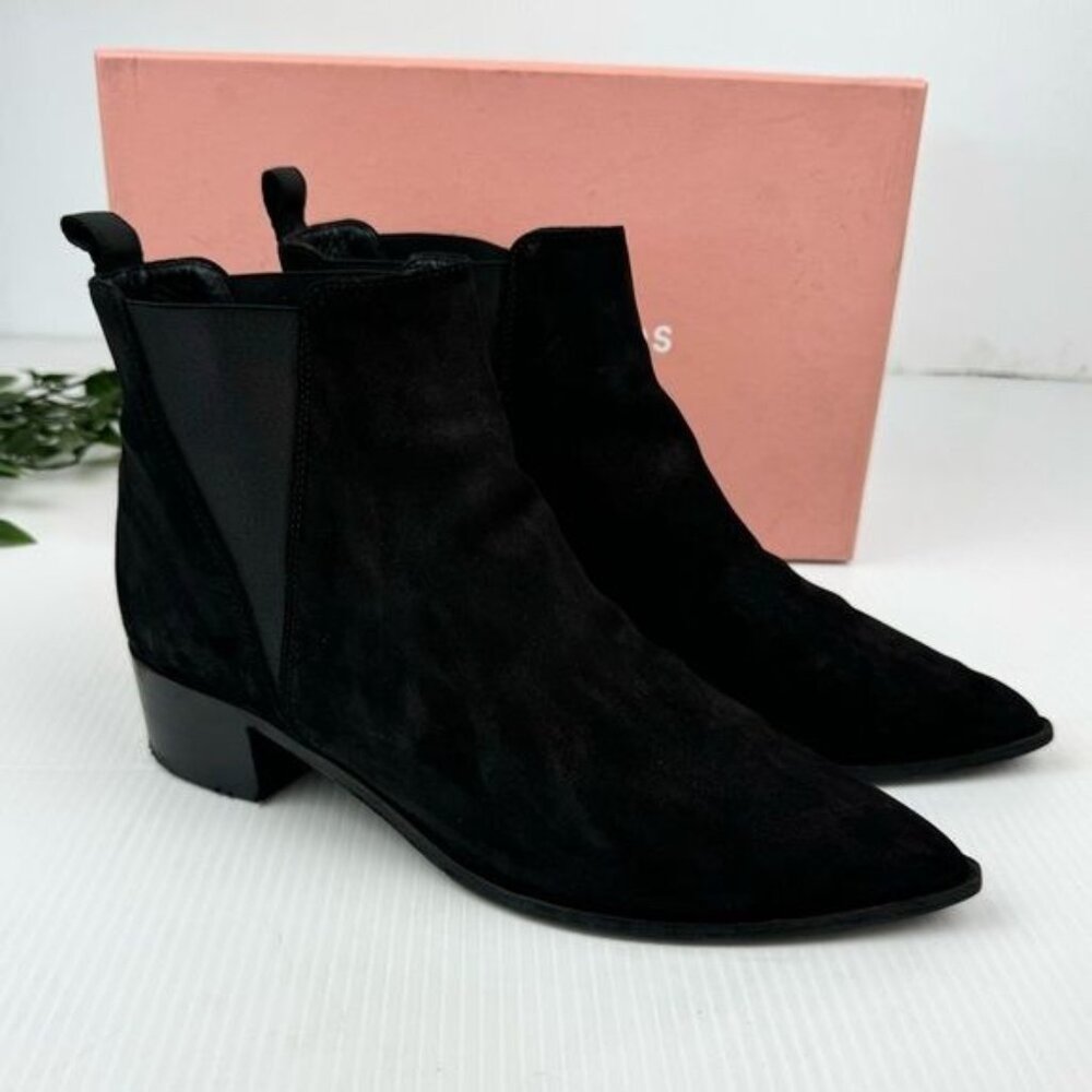Acne Studios Black Suede Jensen ankle Boots 10